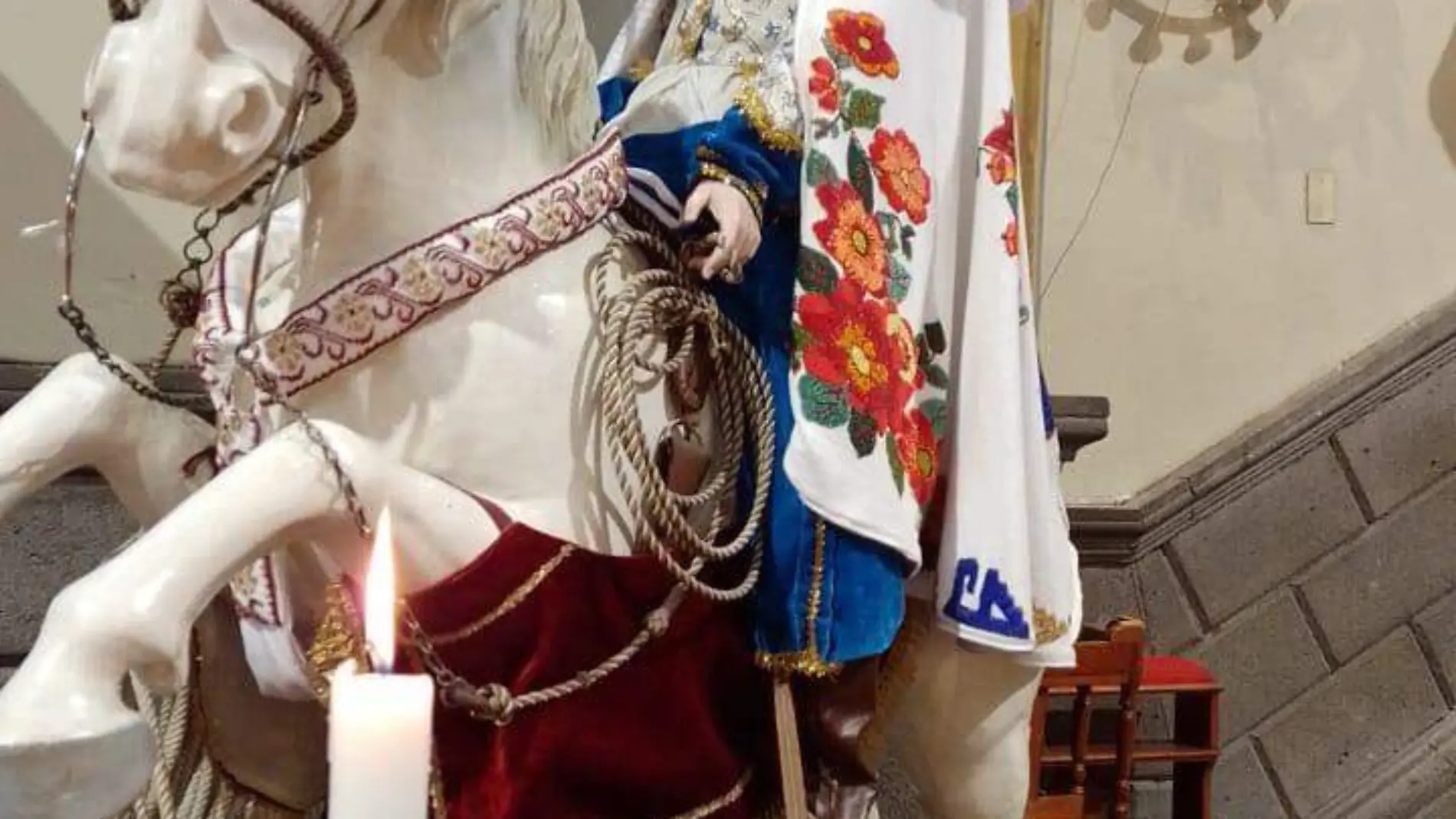 Según la tradición el santo ayudó a los conquistadores españoles a vencer a los nahuas en suelo mexicano